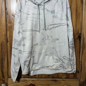 Under Armour Gray and White Hoodie